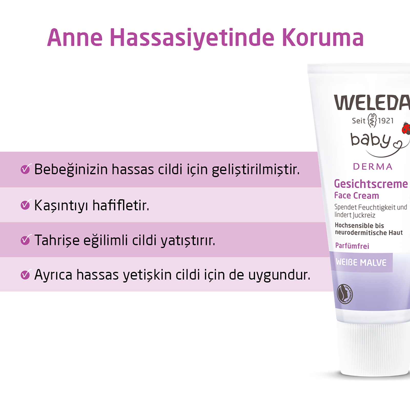 Derma Nemlendirici Yüz Kremi 50 ml