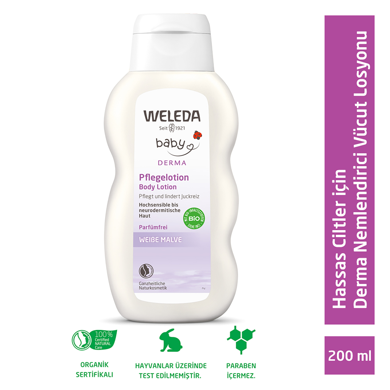 Derma Nemlendirici Vücut Losyonu 200 ml