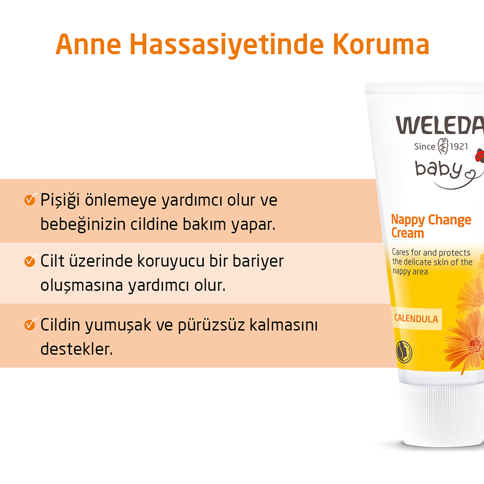 Calendula Organik Pişik Kremi 75ml